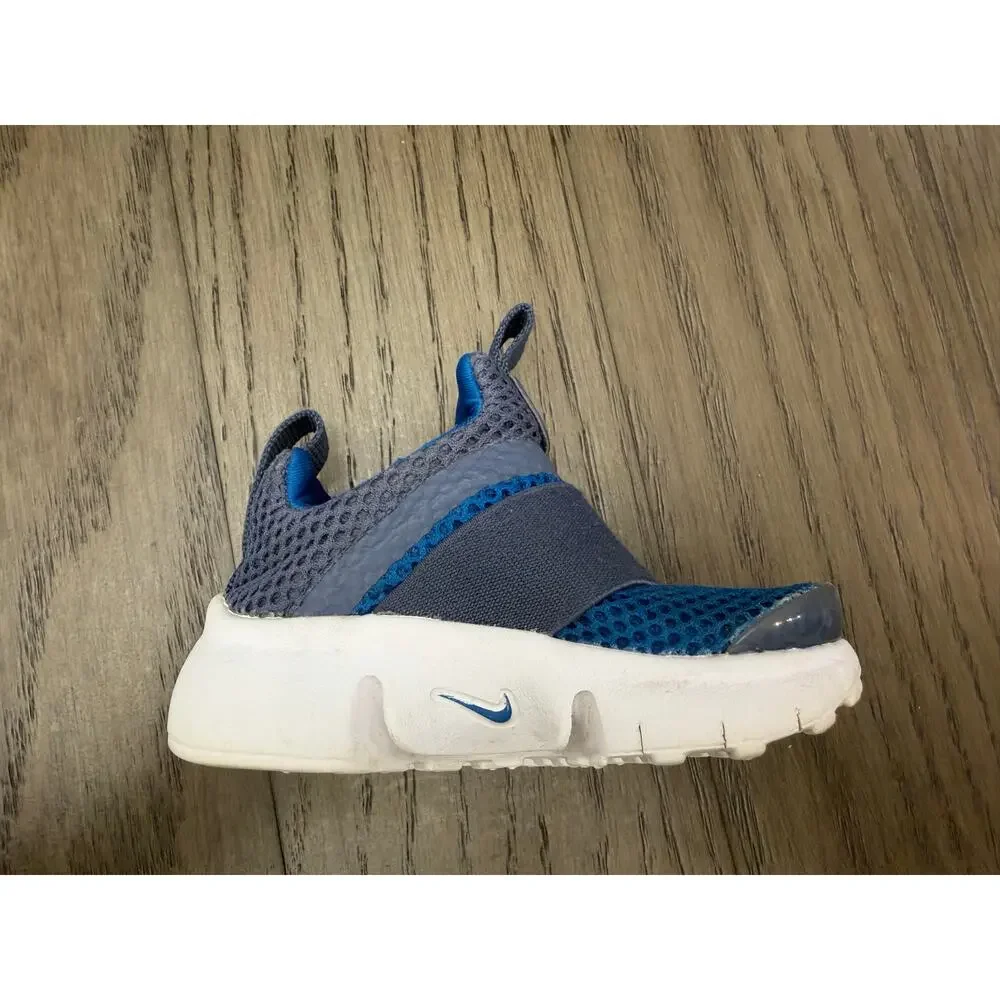 Nike Presto Extreme Toddler 4C Blue Gray Slip On Sneakers